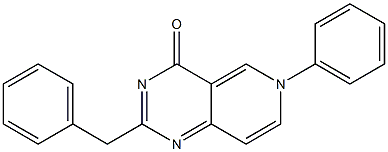 2-Benzyl-6-phenylpyrido[4,3-d]pyrimidin-4(6H)-one 结构式