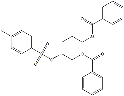 [R,(-)]-1,2,5-Pentanetriol 1,5-dibenzoate 2-(p-toluenesulfonate) 结构式