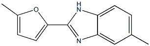 5-Methyl-2-(5-methylfuran-2-yl)-1H-benzimidazole 结构式