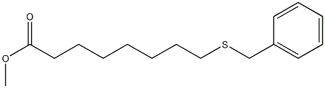 8-(Benzylthio)octanoic acid methyl ester 结构式