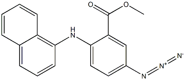 5-Azido-2-(1-naphtylamino)benzoic acid methyl ester 结构式