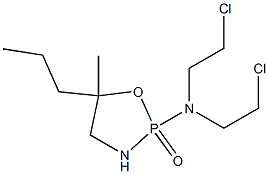 2-[Bis(2-chloroethyl)amino]-5-methyl-5-propyl-1,3,2-oxazaphospholidine 2-oxide 结构式