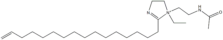 1-[2-(Acetylamino)ethyl]-1-ethyl-2-(15-hexadecenyl)-2-imidazoline-1-ium 结构式