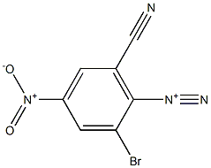 2-Bromo-6-cyano-4-nitrobenzenediazonium 结构式