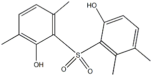 2,2'-Dihydroxy-3,5',6,6'-tetramethyl[sulfonylbisbenzene] 结构式
