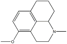 4-Methoxy-1-methyl-2,3,7,8,9,9a-hexahydro-1H-benzo[de]quinoline 结构式