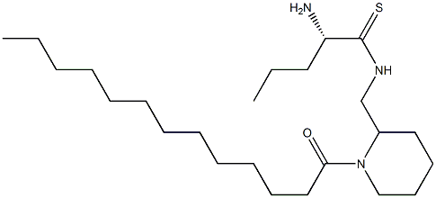 (2S)-2-Amino-N-[(1-tridecanoyl-2-piperidinyl)methyl]-4-methylthiobutyramide 结构式