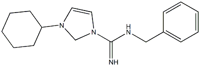 N1-Benzyl-N2-cyclohexyl-1H-imidazole-1-carboxamidine 结构式