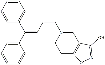 5-(4,4-Diphenyl-3-butenyl)-4,5,6,7-tetrahydroisoxazolo[4,5-c]pyridin-3-ol 结构式