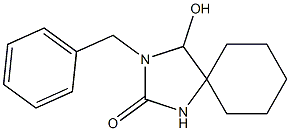 3-Benzyl-4-hydroxy-2-oxo-1,3-diazaspiro[4.5]decane 结构式