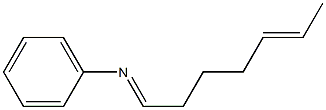 N-(5-Hepten-1-ylidene)aniline 结构式