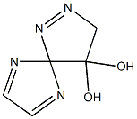 4,4-Dihydroxy-1,2,6,9-tetraazaspiro[4.4]nona-1,6,8-triene 结构式