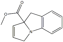3H-Pyrrolo[1,2-a]indole-9a(9H)-carboxylic acid methyl ester 结构式
