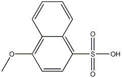 4-Methoxy-1-naphthalenesulfonic acid 结构式