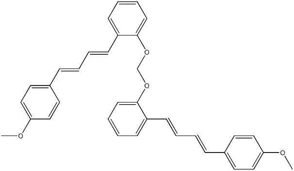 Bis[2-[4-(4-methoxyphenyl)-1,3-butadien-1-yl]phenoxy]methane 结构式