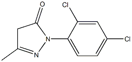 1-(2,4-Dichlorophenyl)-3-methyl-5(4H)-pyrazolone 结构式