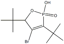 2-Hydroxy-3-tert-butyl-4-bromo-5-tert-butyl-2,5-dihydro-1,2-oxaphosphole 2-oxide 结构式