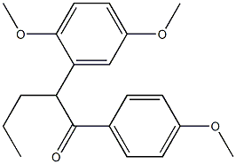 1-(4-Methoxyphenyl)-2-(2,5-dimethoxyphenyl)-1-pentanone 结构式