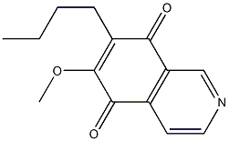 7-Butyl-6-methoxyisoquinoline-5,8-dione 结构式