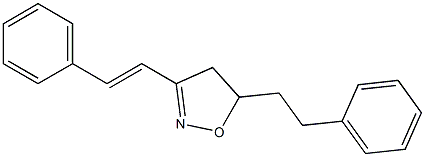 5-(2-Phenylethyl)-3-styryl-4,5-dihydroisoxazole 结构式