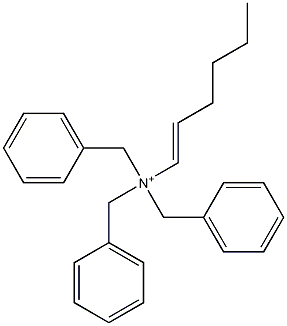 (1-Hexenyl)tribenzylaminium 结构式
