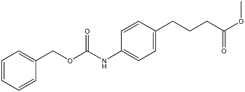 4-[3-(Methoxycarbonyl)propyl]carbanilic acid benzyl ester 结构式