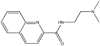 N-[2-(Dimethylamino)ethyl]quinoline-2-carboxamide 结构式