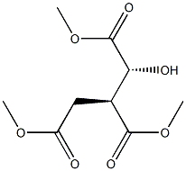 (2R,3S)-2-Hydroxy-3-carboxypentanedioic acid trimethyl ester 结构式