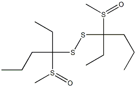 1-(Methylsulfinyl)propyl(propyl) persulfide 结构式