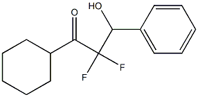 1-Cyclohexyl-2,2-difluoro-3-hydroxy-3-phenyl-1-propanone 结构式