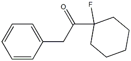 Benzyl 1-fluorocyclohexyl ketone 结构式