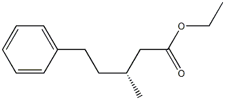 (3R)-3-Methyl-5-phenylpentanoic acid ethyl ester 结构式