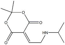 5-[2-(Isopropylamino)ethylidene]-2,2-dimethyl-1,3-dioxane-4,6-dione 结构式