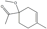 1-(1-Methoxy-4-methyl-3-cyclohexenyl)ethanone 结构式