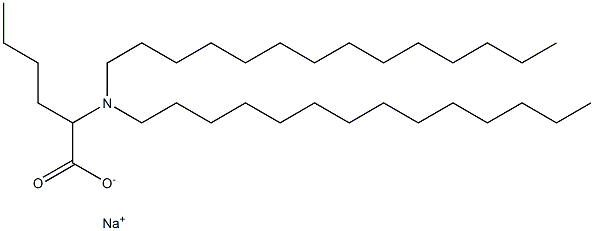 2-(Ditetradecylamino)hexanoic acid sodium salt 结构式