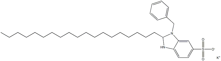 1-Benzyl-2,3-dihydro-2-nonadecyl-1H-benzimidazole-6-sulfonic acid potassium salt 结构式