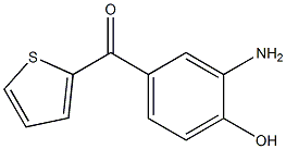 2-(3-Amino-4-hydroxybenzoyl)thiophene 结构式