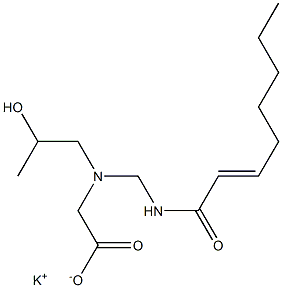 N-(2-Hydroxypropyl)-N-(2-octenoylaminomethyl)glycine potassium salt 结构式