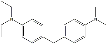 N,N-Dimethyl-N',N'-diethyl[4,4'-methylenebisaniline] 结构式