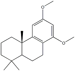 12,14-Dimethoxypodocarpa-8,11,13-triene 结构式