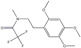 N-[2-(2,4,5-Trimethoxyphenyl)ethyl]-N-methyl-2,2,2-trifluoroacetamide 结构式