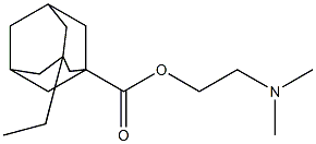 3-Ethyladamantane-1-carboxylic acid 2-dimethylaminoethyl ester 结构式