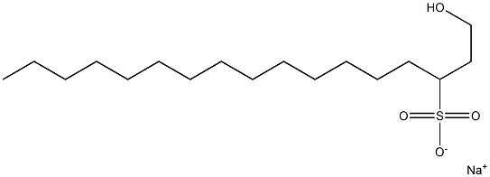 1-Hydroxyheptadecane-3-sulfonic acid sodium salt 结构式