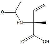 (R)-2-Acetamido-2-methyl-3-butenoic acid 结构式