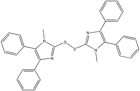 Bis(4,5-diphenyl-1-methyl-1H-imidazol-2-yl) persulfide 结构式