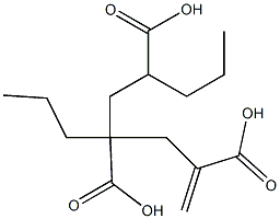 1-Hexene-2,4,6-tricarboxylic acid 4,6-dipropyl ester 结构式