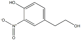 2-(4-Hydroxy-3-nitrophenyl)ethanol 结构式