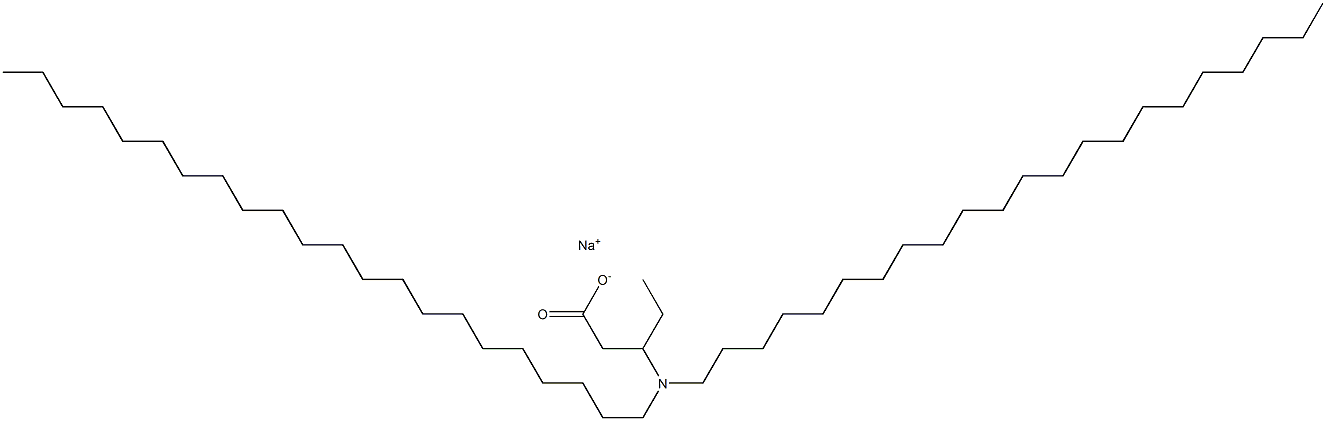 3-(Didocosylamino)valeric acid sodium salt 结构式