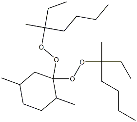 2,5-Dimethyl-1,1-bis(1-ethyl-1-methylpentylperoxy)cyclohexane 结构式
