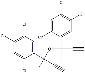 2,4,5-Trichlorophenyl(1-iodopropargyl) ether 结构式